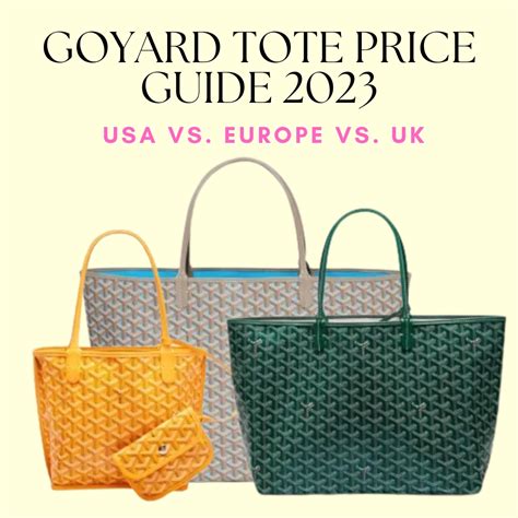 current goyard prices 2023|goyard prices in usa.